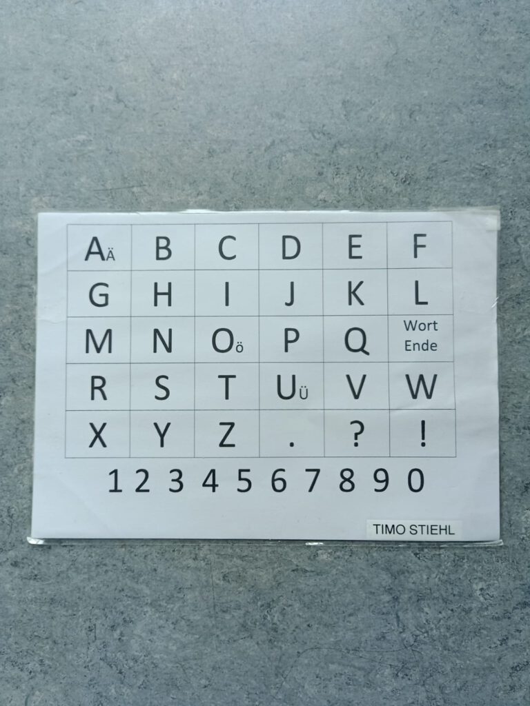 Buchstabentafel