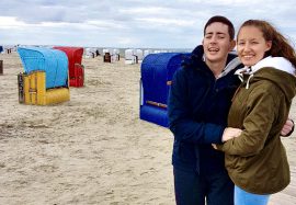 nordsee Nele und ich an der Nordsee am Strand