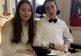 timos_Geburtstag Nele und ich an meinem Geburtstag im Krankenhaus